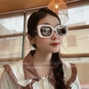 Mắt Kính Thời Trang Nữ - Kính Nữ Chanel Vuông Tròng Khói Gọng Bọc Jean Xanh Đen Mã 6121