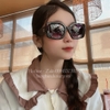 Mắt Kính Thời Trang Nữ - Kính Nữ Chanel Vuông Đen Gọng Bọc Jean Cao Cấp 6121