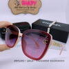 Mắt Kính Thời Trang Nữ Dáng Bầu - Kính Chanel Màu Ombre Hồng Gọng Kim Loại 6092
