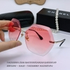 Mắt Kính Thời Trang Nữ - Kính Chanel Nữ Màu Hồng Cam Tròng Polarized Mã 6851