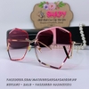 Mắt Kính Thời Trang Nữ - Kính Chanel Nữ Hồng Tròng Polarized Lục Giác Cao Cấp Mã 6531