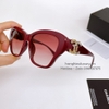 Mắt Kính Chanel Nữ Đỏ Mận Mắt Mèo Gọng Đính Đá Cao Cấp