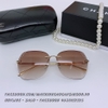 Mắt Kính Thời Trang Nữ - Kính Chanel Nữ Nâu Tròng Polarized Vuông Cao Cấp 6883