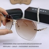 Mắt Kính Thời Trang Nữ - Kính Chanel Nữ Nâu Tròng Polarized Vuông Cao Cấp 6883