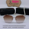 Mắt Kính Thời Trang Nữ - Kính Chanel Nữ Nâu Tròng Polarized Vuông Cao Cấp 6883