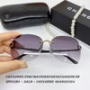 Mắt Kính Thời Trang Nữ - Kính Chanel Nữ Bầu Màu Xám Khói Gọng Kim Loại  Mã 6861