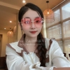 Mắt Kính Thời Trang Nữ - Kính Chanel Nữ Hồng Tròng Polarized Lục Giác Cao Cấp