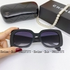 Mắt Kính Thời Trang Nữ - Kính Nữ Chanel Vuông Đen Gọng Bọc Jean Cao Cấp 6121