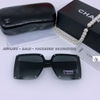 Mắt Kính Thời Trang Nữ - Kính Chanel Nữ Vuông Đen Tròng Polarized Cao Cấp 6023