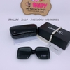 Mắt Kính Thời Trang Nữ - Kính Chanel Nữ Vuông Đen Tròng Polarized Cao Cấp 6023
