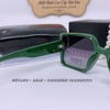 Mắt Kính Thời Trang Nữ - Kính Chanel Nữ Vuông Đen Gọng Xanh Tròng Polarized Cao Cấp 6023