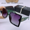 Mắt Kính Thời Trang Nữ - Kính Chanel Nữ Vuông Đen Gọng Xanh Tròng Polarized Cao Cấp 6023