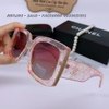 Mắt Kính Thời Trang Nữ -Mắt Kính Chanel Nữ Vuông Màu Hồng Pastel Tròng Polarized Cao Cấp 6082
