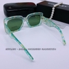 Mắt Kính Thời Trang Nữ -Mắt Kính Chanel Nữ Vuông Xanh Ngọc Tròng Polarized Cao Cấp 6082
