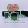 Mắt Kính Thời Trang Nữ -Mắt Kính Chanel Nữ Vuông Xanh Ngọc Tròng Polarized Cao Cấp 6082