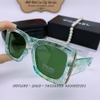 Mắt Kính Thời Trang Nữ -Mắt Kính Chanel Nữ Vuông Xanh Ngọc Tròng Polarized Cao Cấp 6082