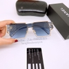 Mắt Kính Thời Trang Nữ - Kính Chanel Nữ Vuông Màu Xanh Cổ Vịt Tràn Viền Cao Cấp 20210