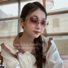 Mắt Kính Thời Trang Nữ - Kính Chanel Nữ Bầu Màu Nâu Gọng Kim Loại 6861