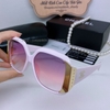 Mắt Kính Thời Trang Nữ - Kính Chanel Nữ Omber Hồng Viền Kim Loại Vuông Gọng Trắng Polarized 9151