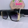 Mắt Kính Thời Trang Nữ - Kính Chanel Nữ Đen Vuông Viền Kim Loại Polarized Cao Cấp 9151