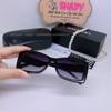 Mắt Kính Thời Trang Nữ - Kính Chanel Nữ Đen Vuông Tròng Polarized Cao Cấp 6052