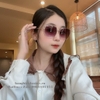 Mắt Kính Thời Trang Nữ - Kính Chanel Nữ Vuông Khói Tròng Polarized 80-216
