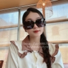 Mắt Kính Thời Trang Nữ - Kính Chanel Nữ Vuông Đen Gọng Xanh Tròng Polarized Cao Cấp 6023