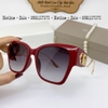 Mắt Kính Thời Trang Nữ - Kính Dior Màu Đỏ Mận Gọng Kim Loại Tròng Polarized Cao Cấp 6098