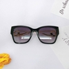 Mắt Kính Thời Trang Nữ - Kính Dior Mắt Mèo Đen Gọng Kim Loại Tròng Polarized Cao Cấp 6098