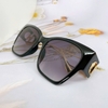 Mắt Kính Thời Trang Nữ - Kính Dior Mắt Mèo Đen Gọng Kim Loại Tròng Polarized Cao Cấp 6098