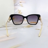 Mắt Kính Thời Trang Nữ - Kính Dior Mắt Mèo Đen Gọng Kim Loại Tròng Polarized Cao Cấp 6098