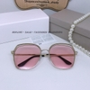 Mắt Kính Thời Trang Nữ - Kính Dior Nữ Màu Hồng Vuông Viền Kim Loại Full Box