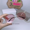 Mắt Kính Thời Trang Nữ - Kính Dior Nữ Màu Hồng Vuông Viền Kim Loại Full Box