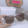 Mắt Kính Thời Trang Nữ - Kính Dior Nữ Màu Trà Tròng Polarized Cao Cấp 9915