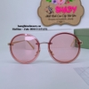 Mắt Kính Thời Trang Nữ - Kính Dior Nữ Tròn Hồng Gọng Kim Loại Cao Cấp Mã 8879