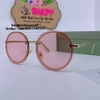 Mắt Kính Thời Trang Nữ - Kính Dior Nữ Tròn Hồng Gọng Kim Loại Cao Cấp Mã 8879