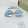 Mắt Kính Thời Trang Nữ - Kính Dior Nữ Tròn Xanh Da Trời Gọng Kim Loại Cao Cấp 8879