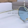 Mắt Kính Thời Trang Nữ - Kính Dior Nữ Tròn Xanh Da Trời Gọng Kim Loại Cao Cấp 8879