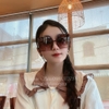 Mắt Kính Thời Trang Nữ - Kính Dior Màu Nâu Tròng Polarized Fom To Cao Cấp Mã 20208