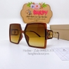 Mắt Kính Thời Trang Nữ - Kính Dior Màu Nâu Tròng Polarized Fom To Cao Cấp Mã 20208