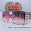 Mắt Kính Thời Trang Nữ - Kính Dior Ombre Hồng Vuông Tròng Polarized Cao Cấp Bảng To 72050