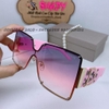 Mắt Kính Thời Trang Nữ - Kính Dior Ombre Hồng Vuông Tròng Polarized Cao Cấp Bảng To 72050