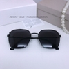 Mắt Kính Thời Trang Nữ - Kính Dior Nữ Vuông Viền Kim Loại Màu Đen Tròng Polarized B80-148