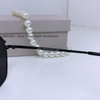 Mắt Kính Thời Trang Nữ - Kính Dior Nữ Vuông Viền Kim Loại Màu Đen Tròng Polarized B80-148