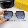 Mắt Kính Thời Trang Nữ - Kính Fendi Nữ Vuông Màu Xanh Đen Tràn Viền Gọng Kim Loại 7065
