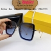 Mắt Kính Thời Trang Nữ - Kính Fendi Nữ Vuông Màu Xanh Đen Tràn Viền Gọng Kim Loại 7065