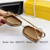 Mắt Kính Thời Trang Nữ - Kính Fendi Nữ Vuông Màu Nâu Hổ Phách Tràn Viền Gọng Kim Loại 7065