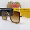 Mắt Kính Thời Trang Nữ - Kính Fendi Nữ Vuông Màu Nâu Hổ Phách Tràn Viền Gọng Kim Loại 7065