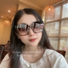 Mắt Kính Thời Trang Nữ - Kính Fendi Nữ Vuông Màu Nâu Cao Cấp Full Box Mã SP 9930