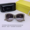 Mắt Kính Thời Trang Nữ - Kính Fendi Mắt Mèo Màu Xám Grey Tròng Khói Cao Cấp Mã 2371